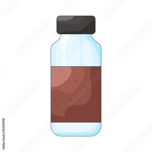 Illustration of medicine bottle 