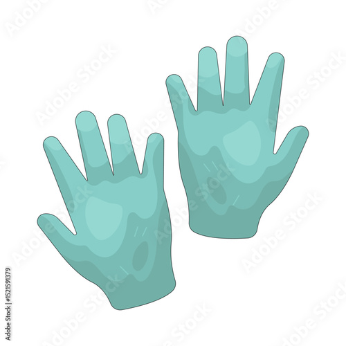 Illustration of Surgical Gloves