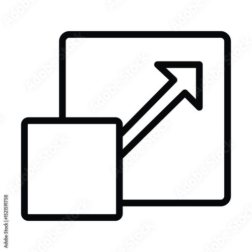 Scalability line icon , vector, pixel perfect, illustrator file 

