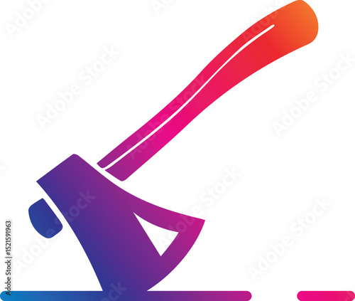 Crossed axes in detailed vintage engraving style illustration on white background
