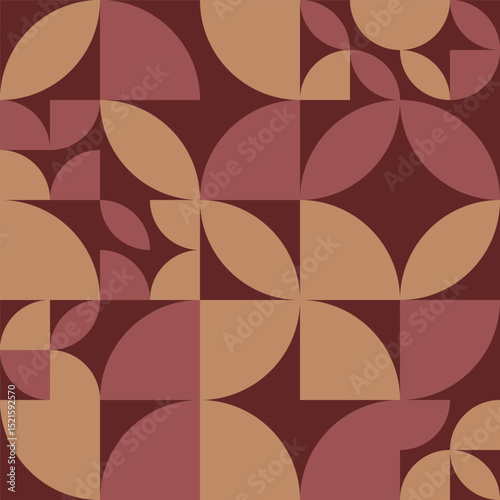 Retro abstract geometric seamless pattern