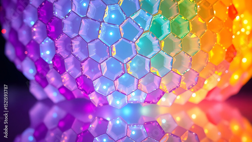 abstract background with colorful lights