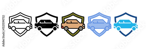 Car Safety Icon Element For Design