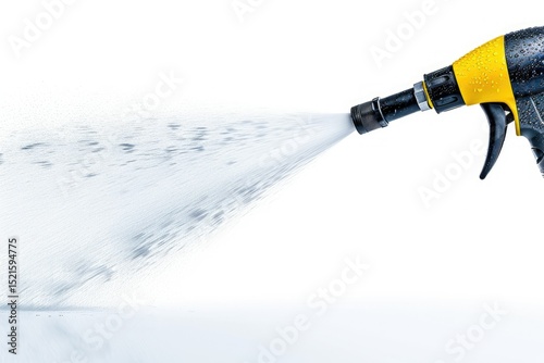 detailed image of Pressure washer handle isolated on white background
