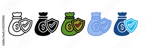 Money Security  Icon Element For Design