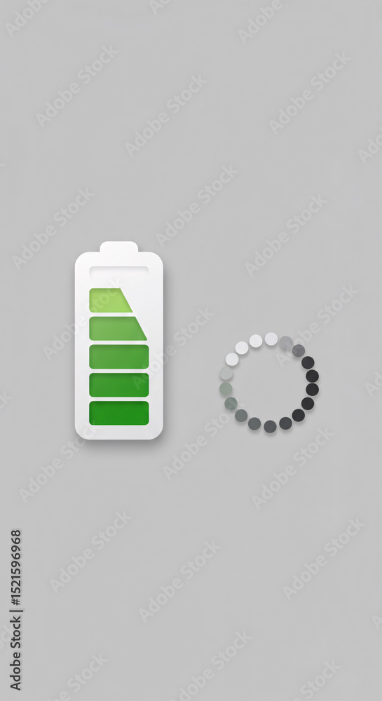 Obraz premium Battery icon / loading symbo