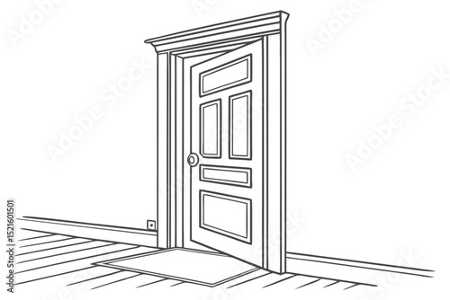 door to the future vector