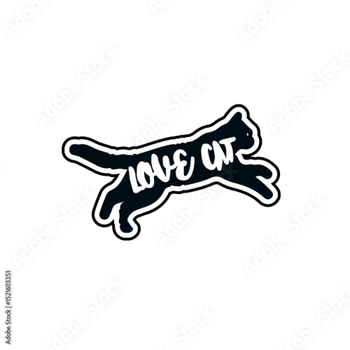 cat shikar design and vector illustration.