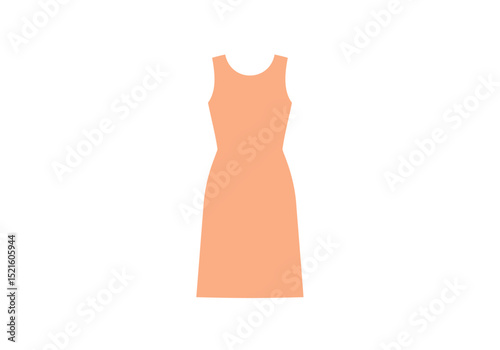 Flat Fashion Icon Set – Minimalist Men’s and Women’s Dress Outfits on White Background