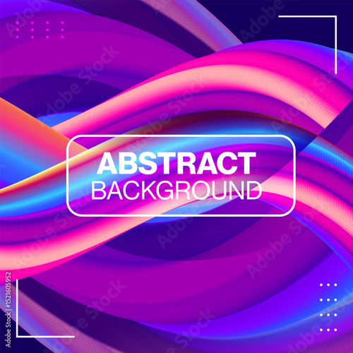 Abstract Flowing Purple Wave Background with Gradient Light Effects, Vibrant Purple Abstract Flowing Wave Background Design