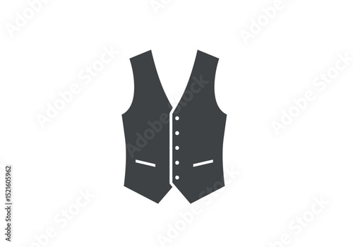 Flat Fashion Icon Set – Minimalist Men’s and Women’s Dress Outfits on White Background