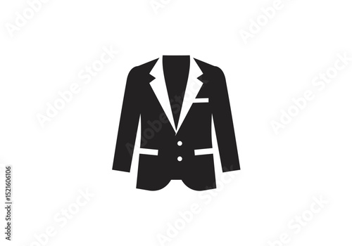 Flat Fashion Icon Set – Minimalist Men’s and Women’s Dress Outfits on White Background