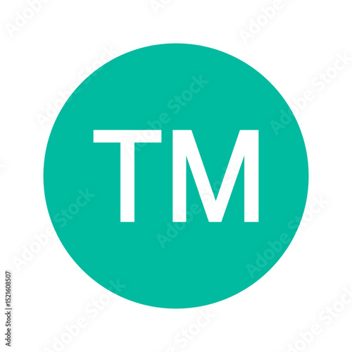Trademark rights icon vector, Trademark symbol