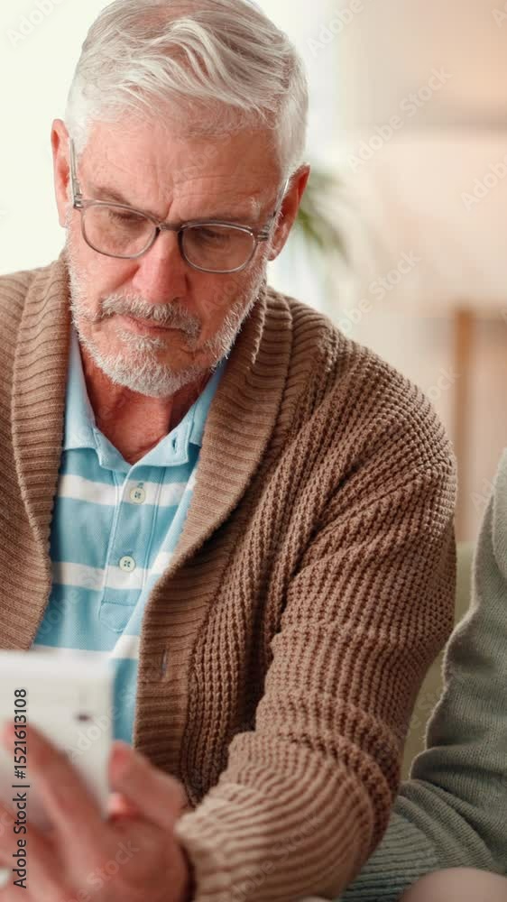 Stress, senior couple and calculator at house for financial crisis, debt and inflation of taxes. Elderly people, argument and expenses for bank loan, bills increase and bankruptcy of funding mistake Stress, senior couple and calculator at house for financial crisis, debt and inflation of taxes. Elderly people, argument and expenses for bank loan, bills increase and bankruptcy of funding mistake