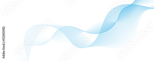 Blue wave curve lines abstract background with flowing particles. Digital energy waves technology concept. Modern backdrop design for business, presentation, banner.	