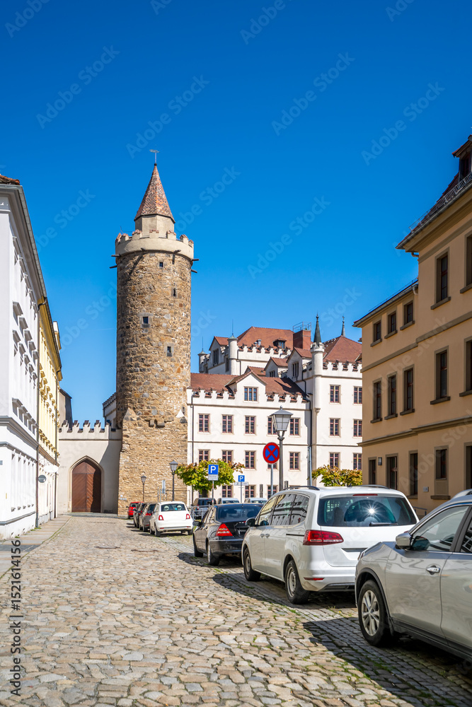 Obraz premium Wendischer Turm, Altstadt, Bautzen, Sachsen, Deutschland 