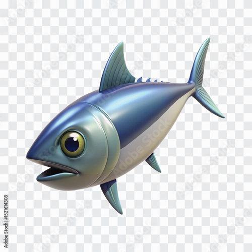 3D Mackerel Fish Icon PNG | Marine Life, Ocean Fish, Seafood Illustration