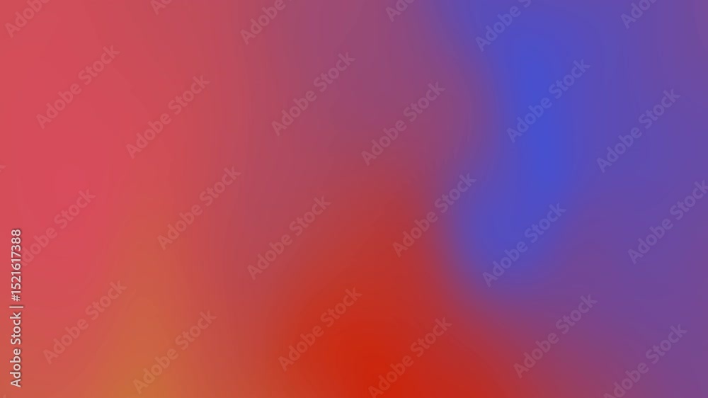 Blurry gradient of red orange and blue colors.