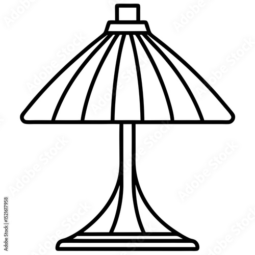 vector illustration of a lamp
