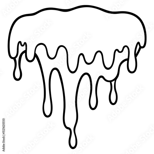 Violet Melt line art vector 