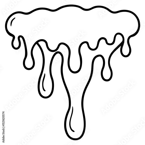 Violet Melt line art vector 