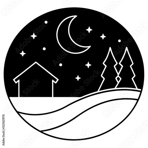 a moonlit night