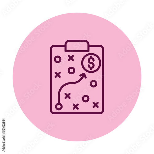 Budgeting Strategy pentaglow , vector, pixel perfect, illustrator file 
