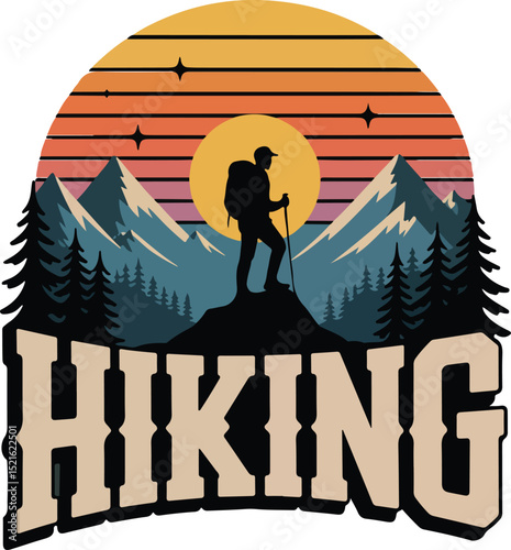 The Hiking Life is the Best Life graphic