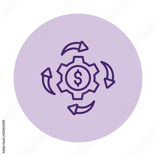 Business Management pentaglow , vector, pixel perfect, illustrator file 
