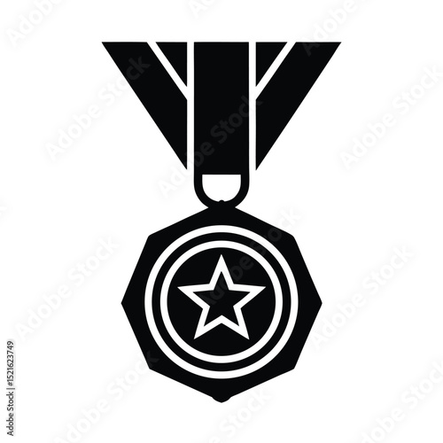 Medal Icon Vector Flat And Clean Look