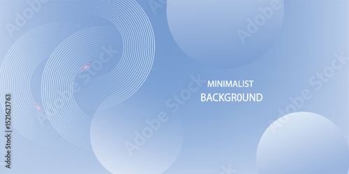 Abstract blue modern background with circle elements. Digital technology concept.