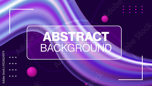 Abstract Flowing Purple Wave Background with Gradient Light Effects, Vibrant Purple Abstract Flowing Wave Background Design