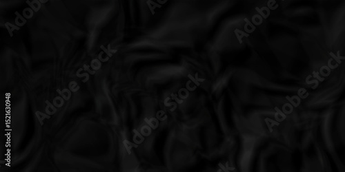 Abstract black crumple obsolete billboard rumple. wrinkle ripped creased crumple aged closeup craft document grunge recycling paper background.	
