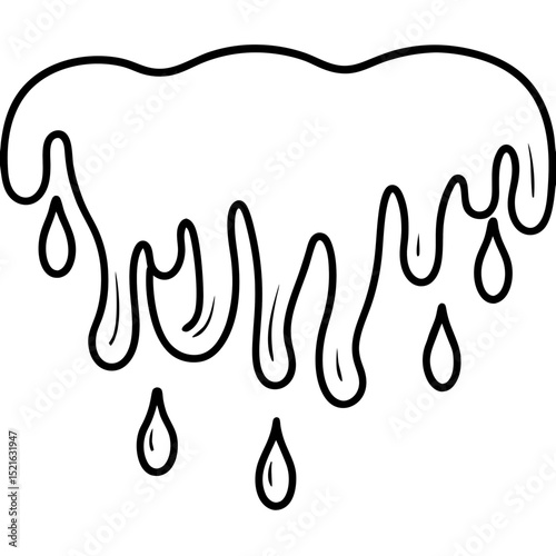 Violet Melt line art icon vector 
