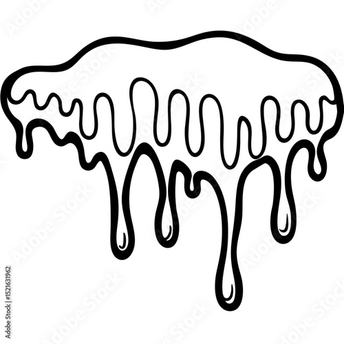 Violet Melt line art icon vector 