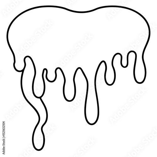 Violet Melt line art icon vector 