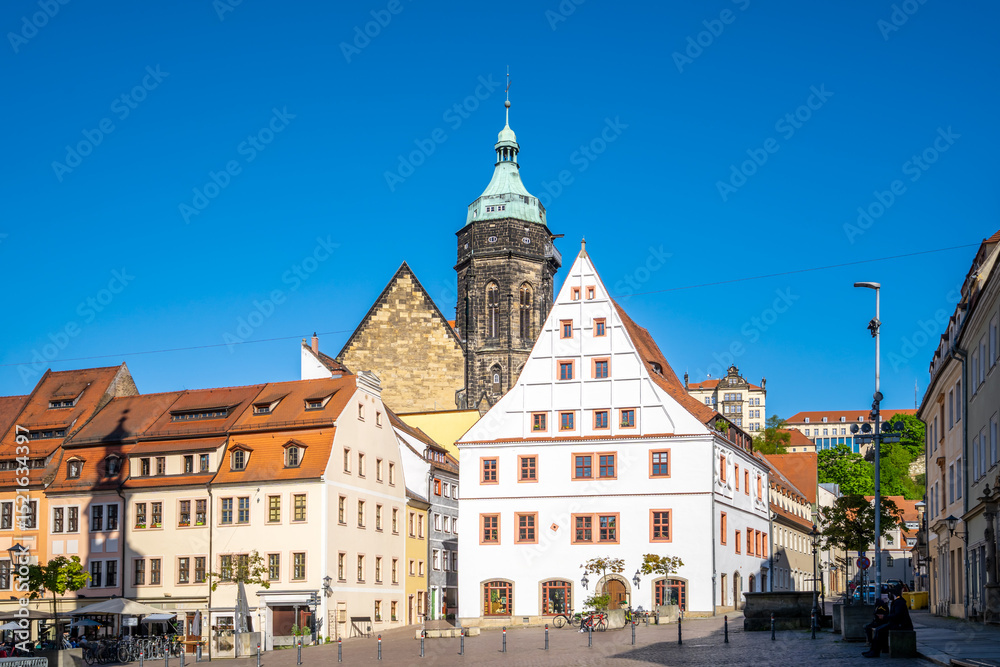 Obraz premium Altstadt, Markt, Pirna, Sachsen, Deutschland 