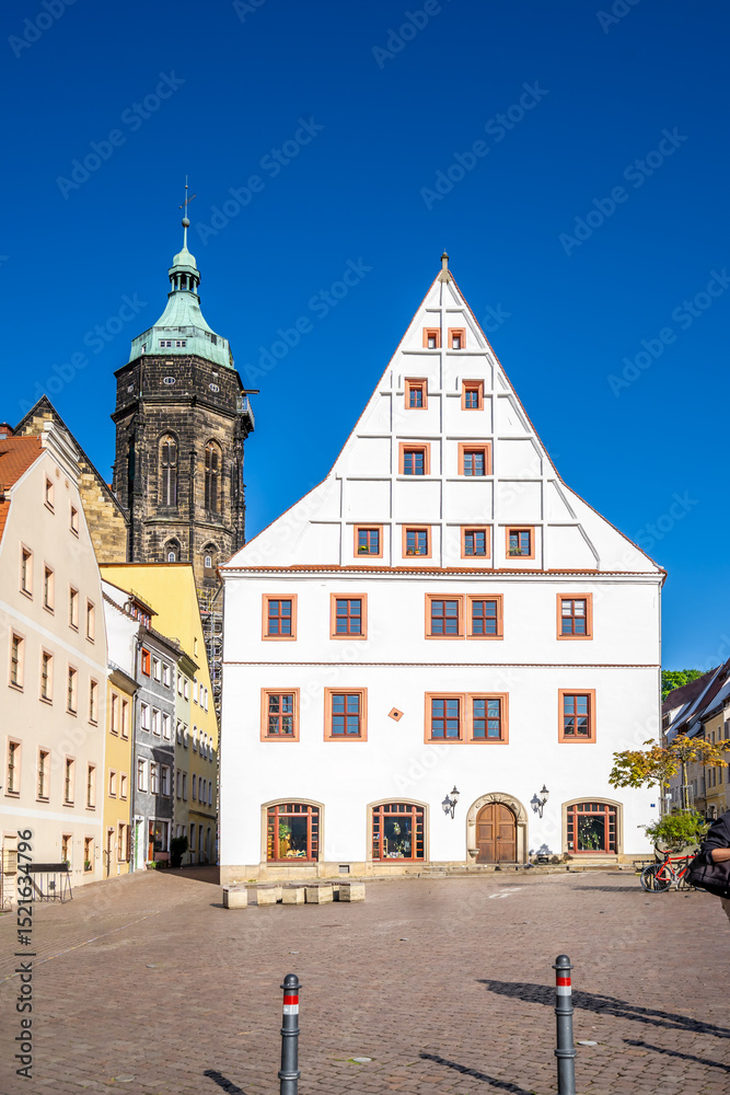 Naklejka premium Altstadt, Markt, Pirna, Sachsen, Deutschland 