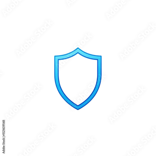 blue shield icon with Transparent background PNG and JPEG image