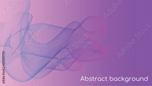 Abstract Gradient Background with Flowing Lines