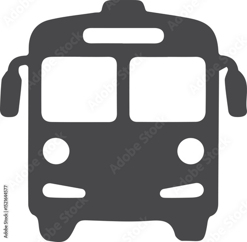 bus isolated on white