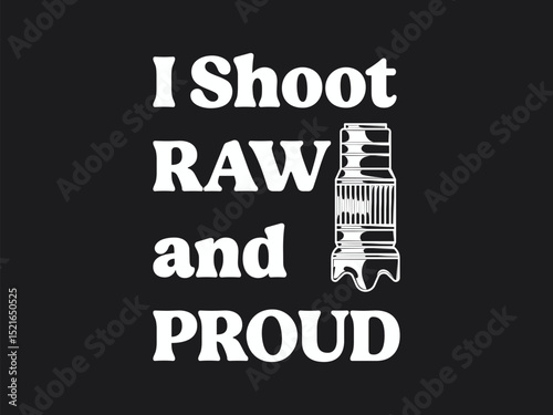 RAW shooter tee proud photographer shirt celebrating RAW photography