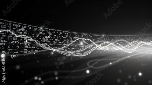 abstract futuristic data computer technology business background