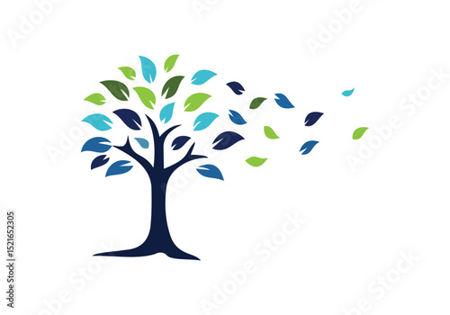  natural an authentic tree logo design