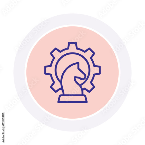 Strategic Management vector, pixel perfect, illustrator file  
