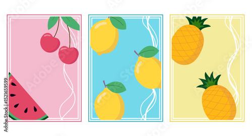 Locandine con frutta 