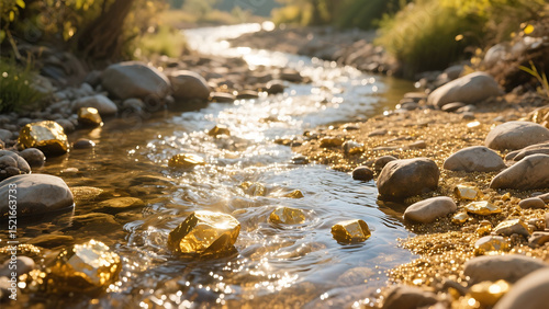 gold in the river