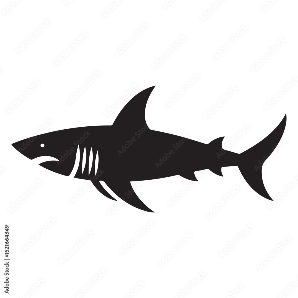 Obraz premium Shark Vector Illustration 
