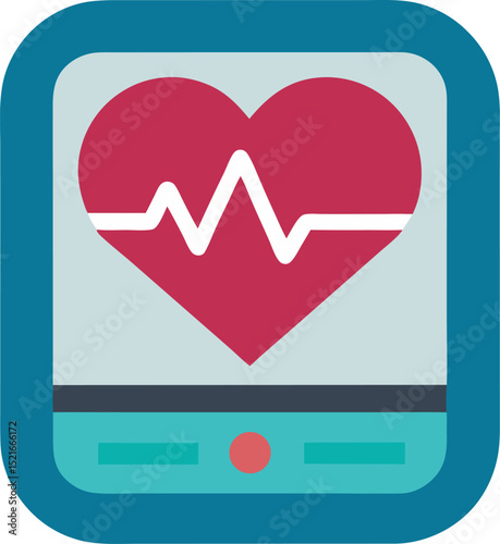 heart and heartbeat ecg 