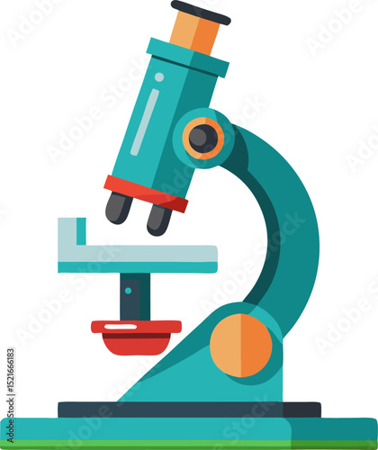 microscope isolated on white background